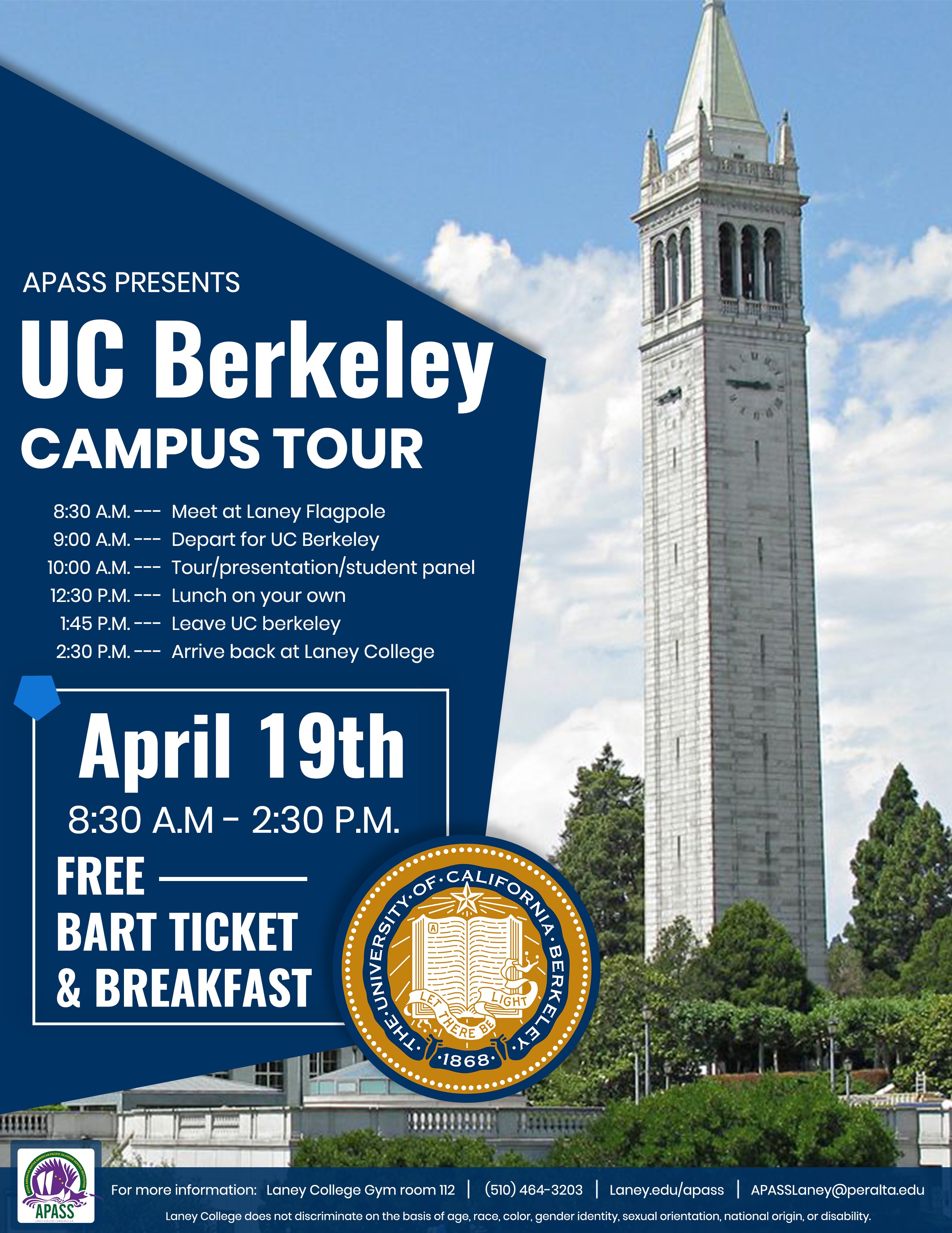 Events Laney College UC Berkeley Campus Tour UC Berkeley Campus Tour