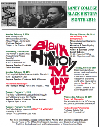 Laney Black History Month Events