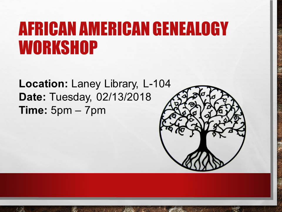 African American Genealogy Workshop
