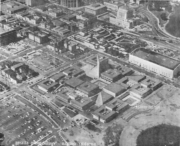 Aerial View of Current Laney College Current (Fallon Street) Campus in 1970