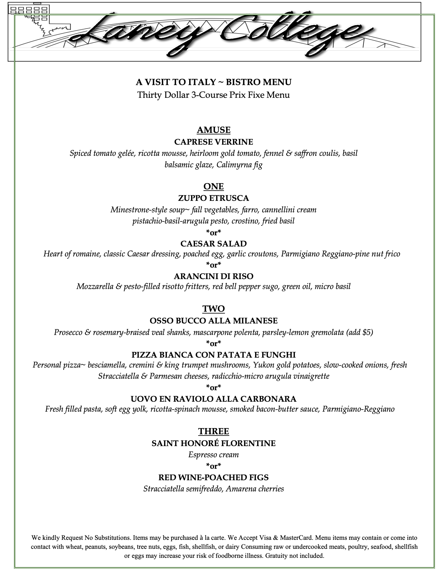 Bistro Menu 8-8-25