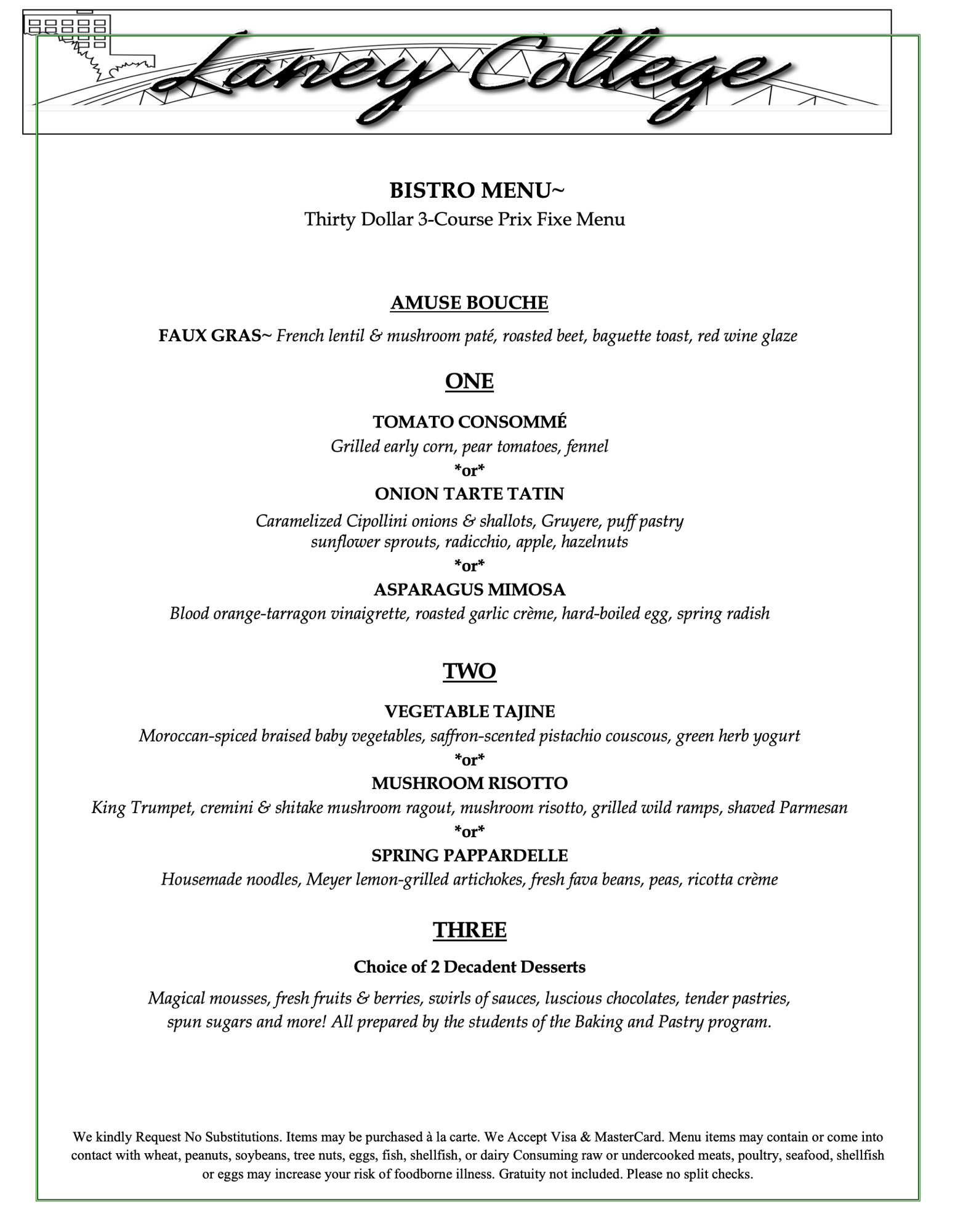 Bistro menu 4-15 & 16
