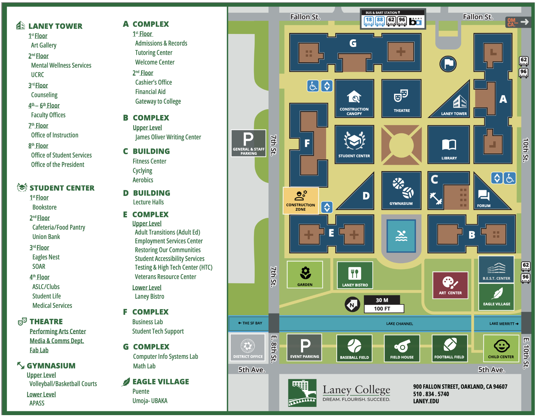 Laney Campus Map