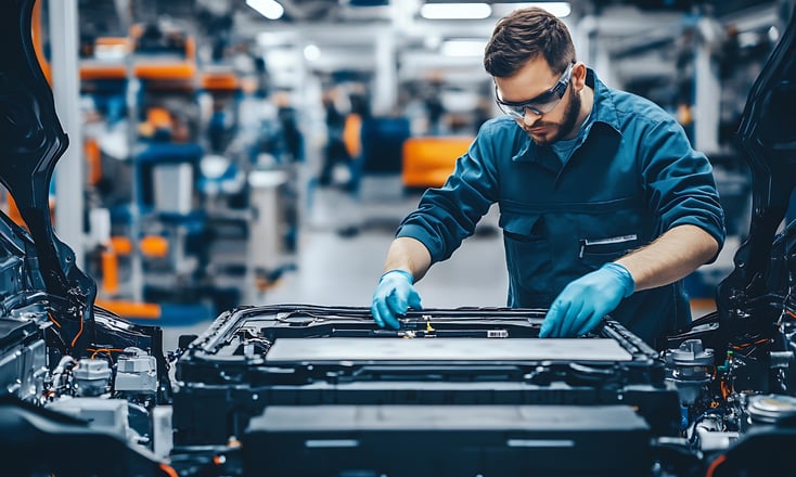 Car battery factory