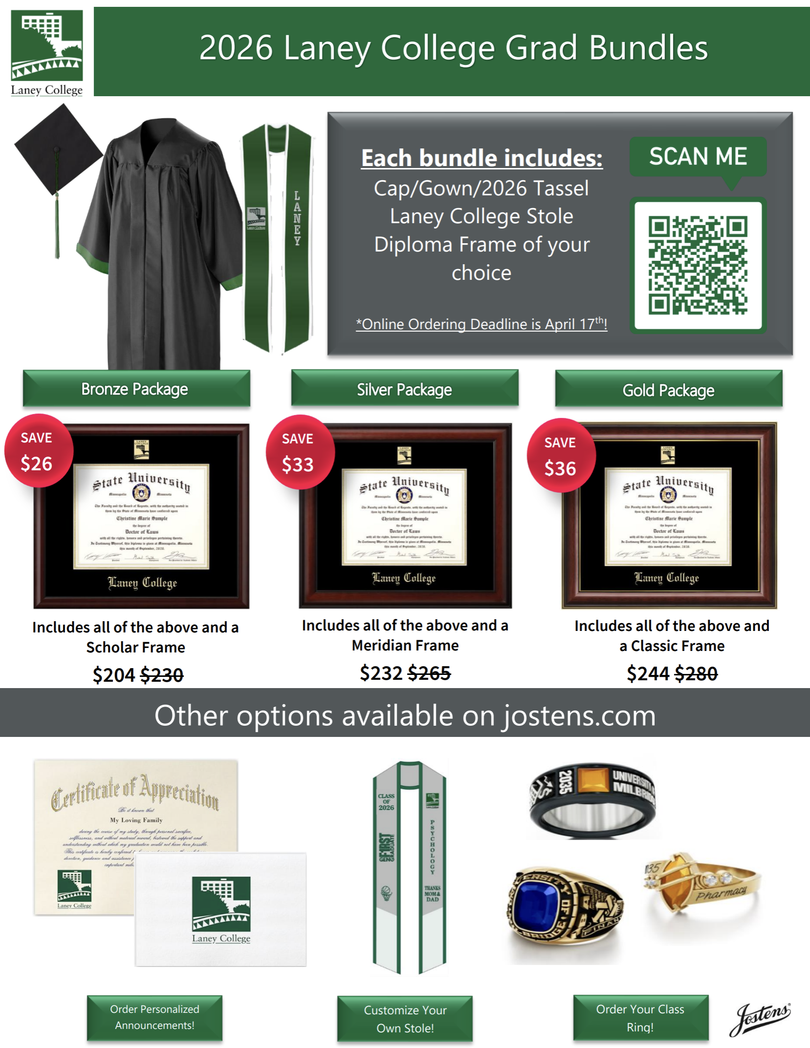 Laney College Grad Bundles