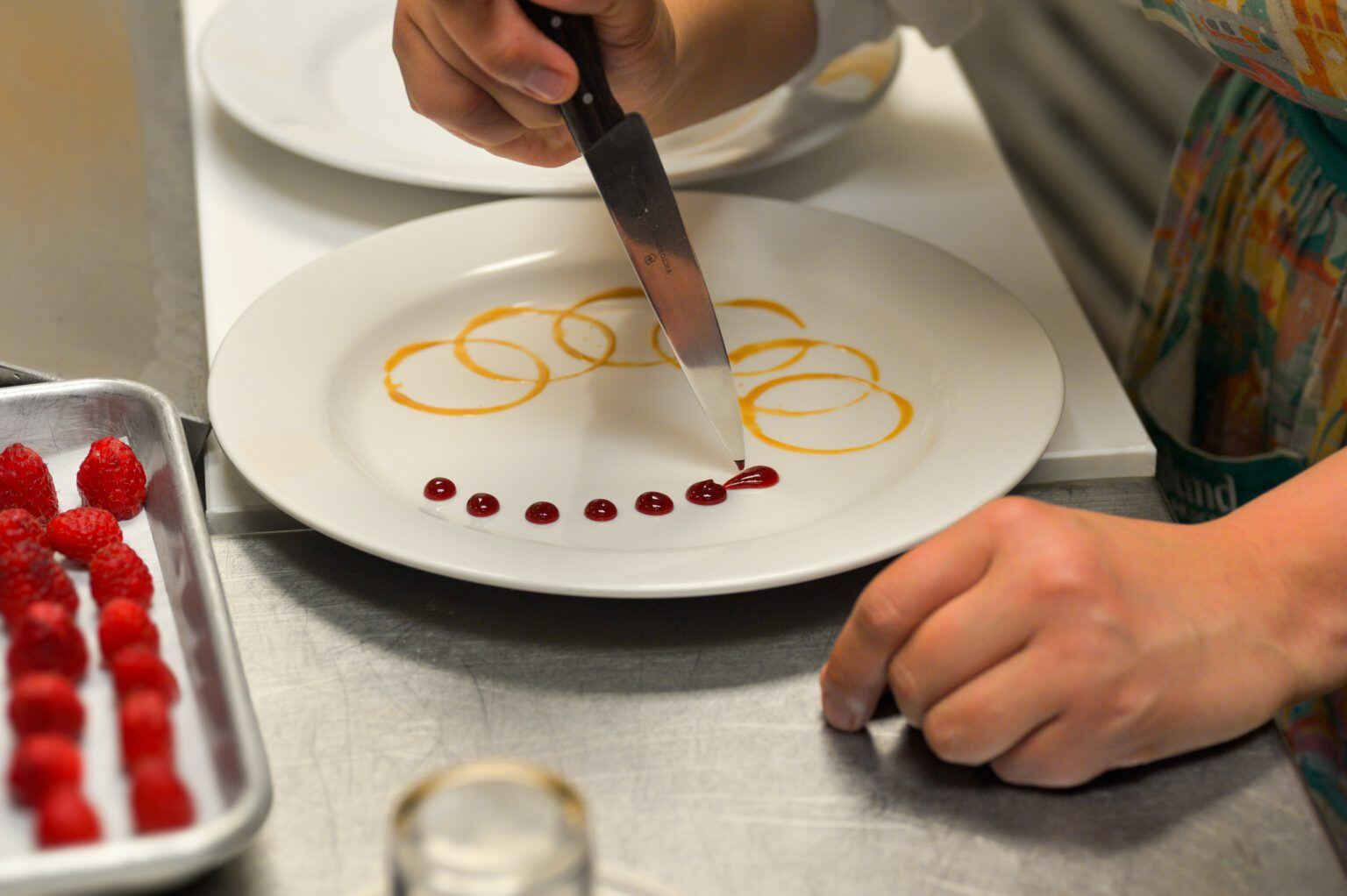 Laney Culinary student plating