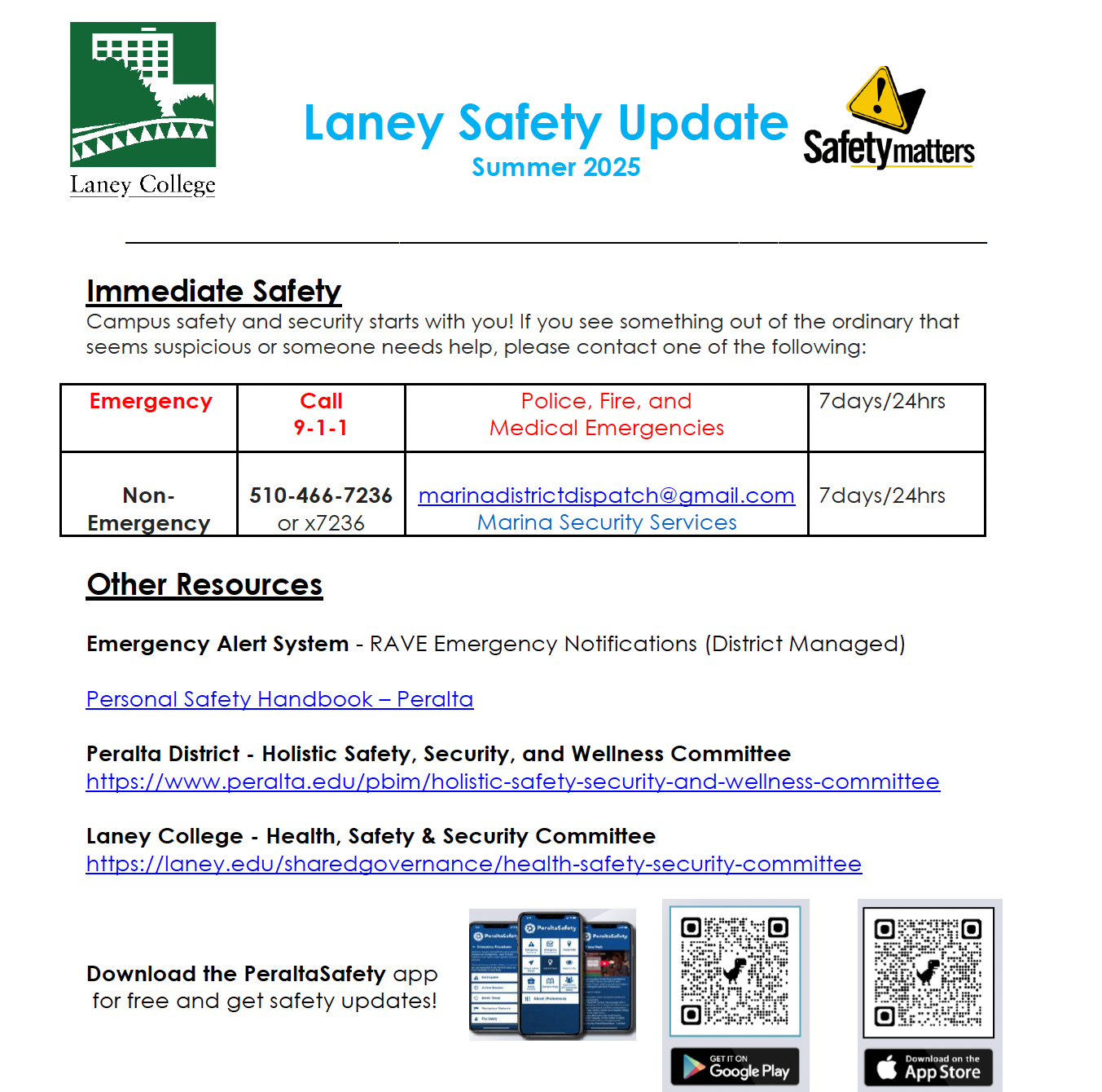 Laney Safety Newsletter-1