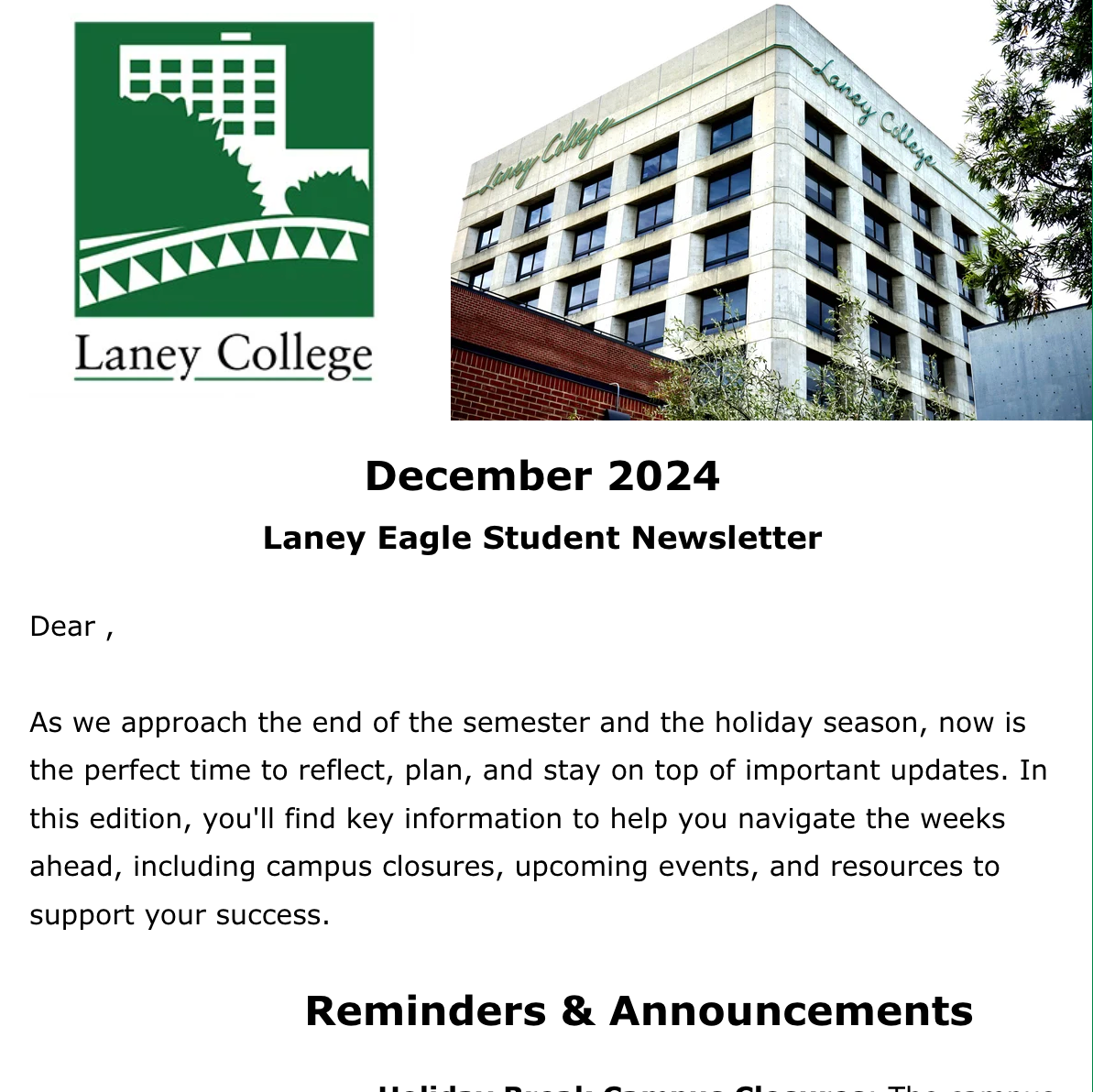 Laney Student Newsletter-1