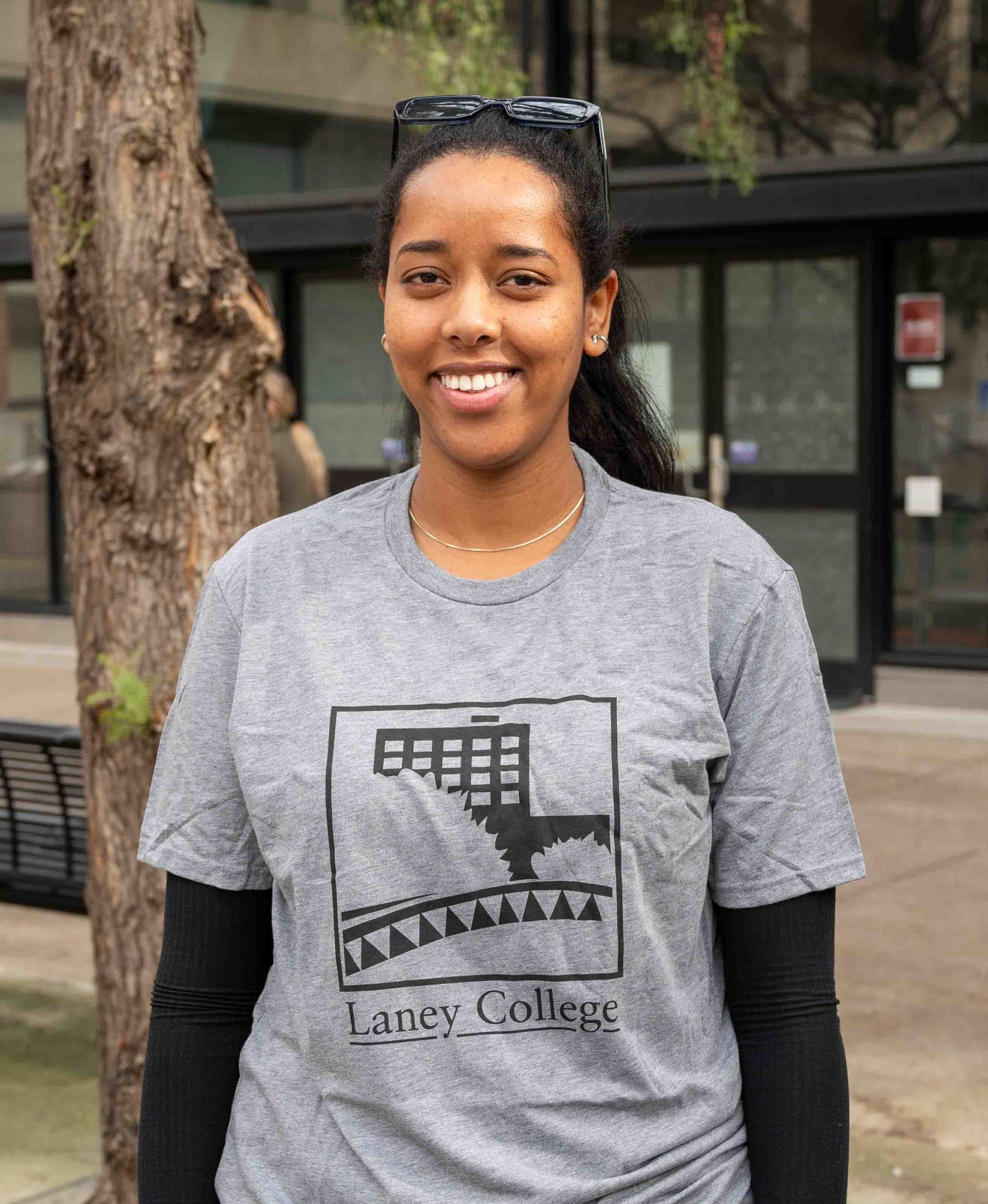 Laney Student in the Quad
