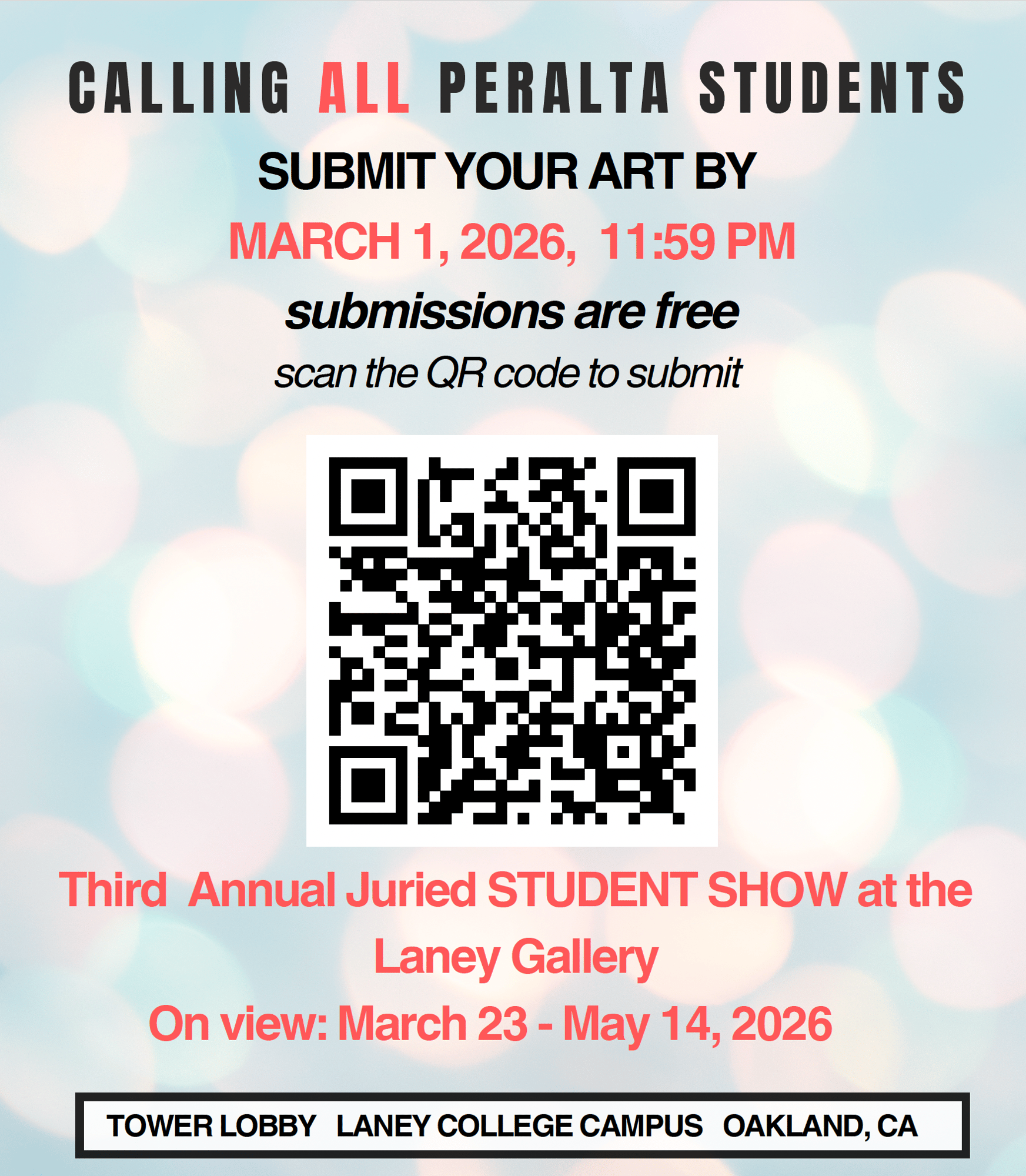 Laney Third Annual Juried Student Show