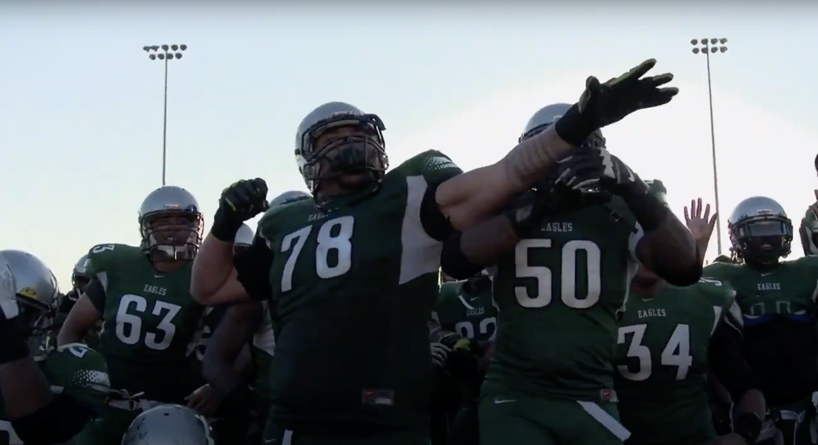 Laney football players