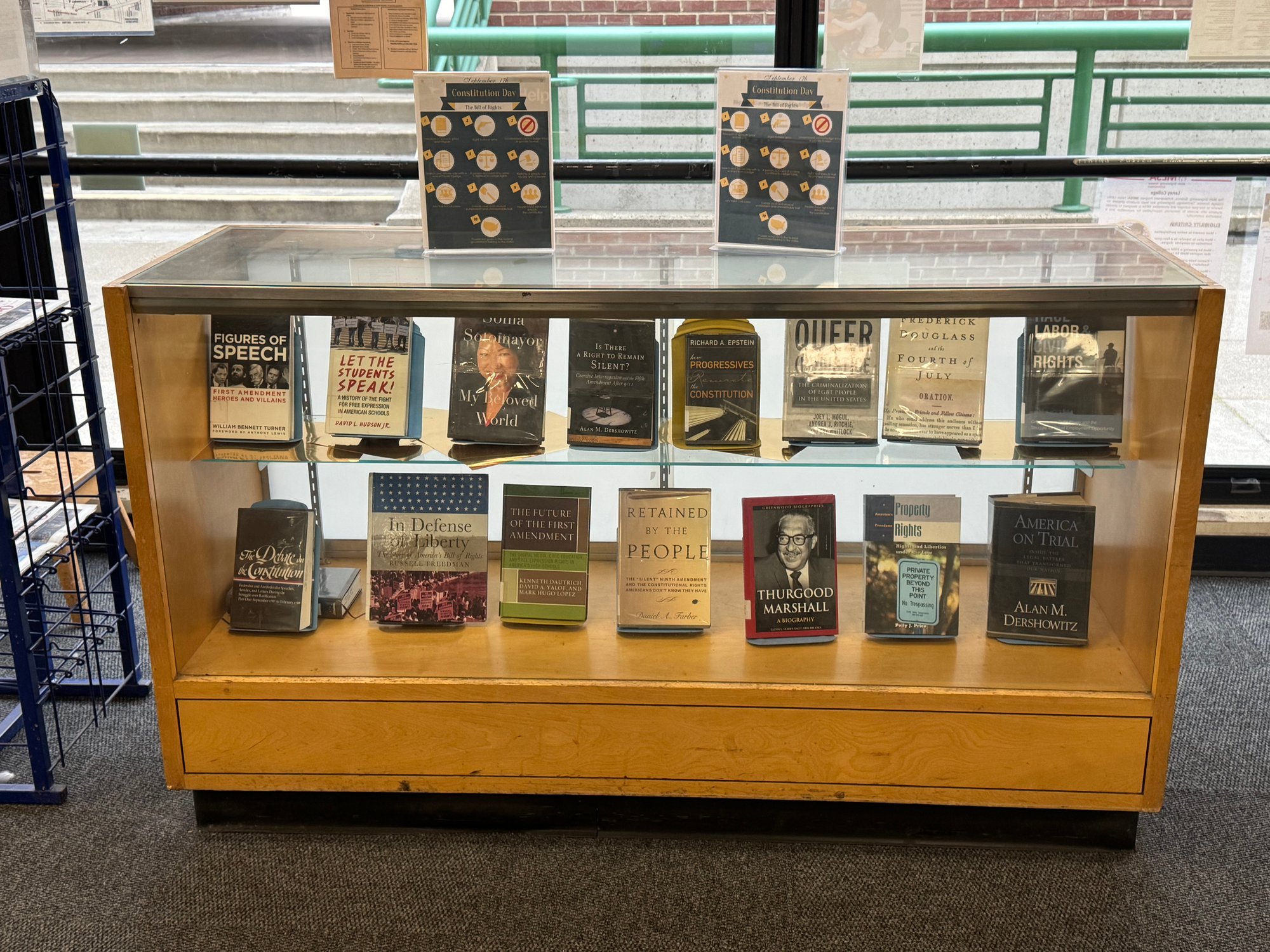 Library Constitution Day display