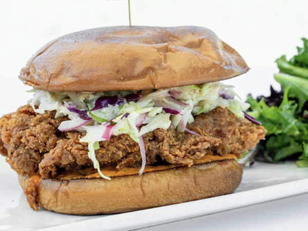 fried chicken sandwich - Town Fare Cafe