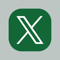 X icon grey background
