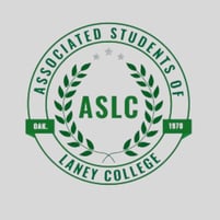 ASLC logo with grey background
