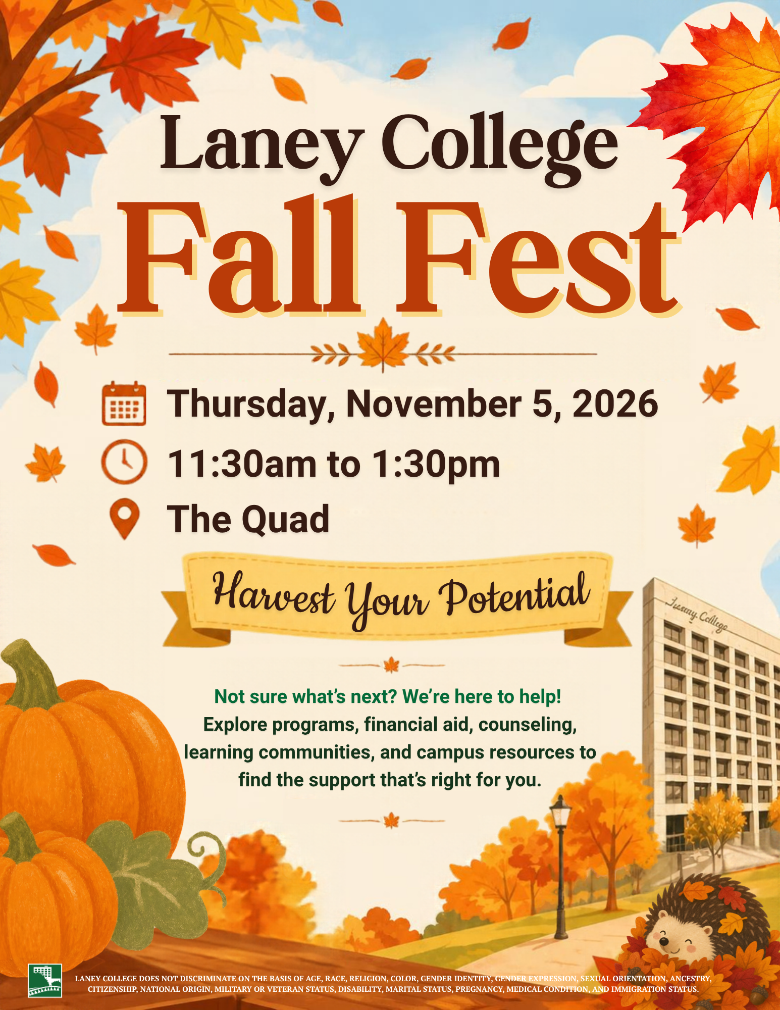 2026 Laney Fall Fest Flyer