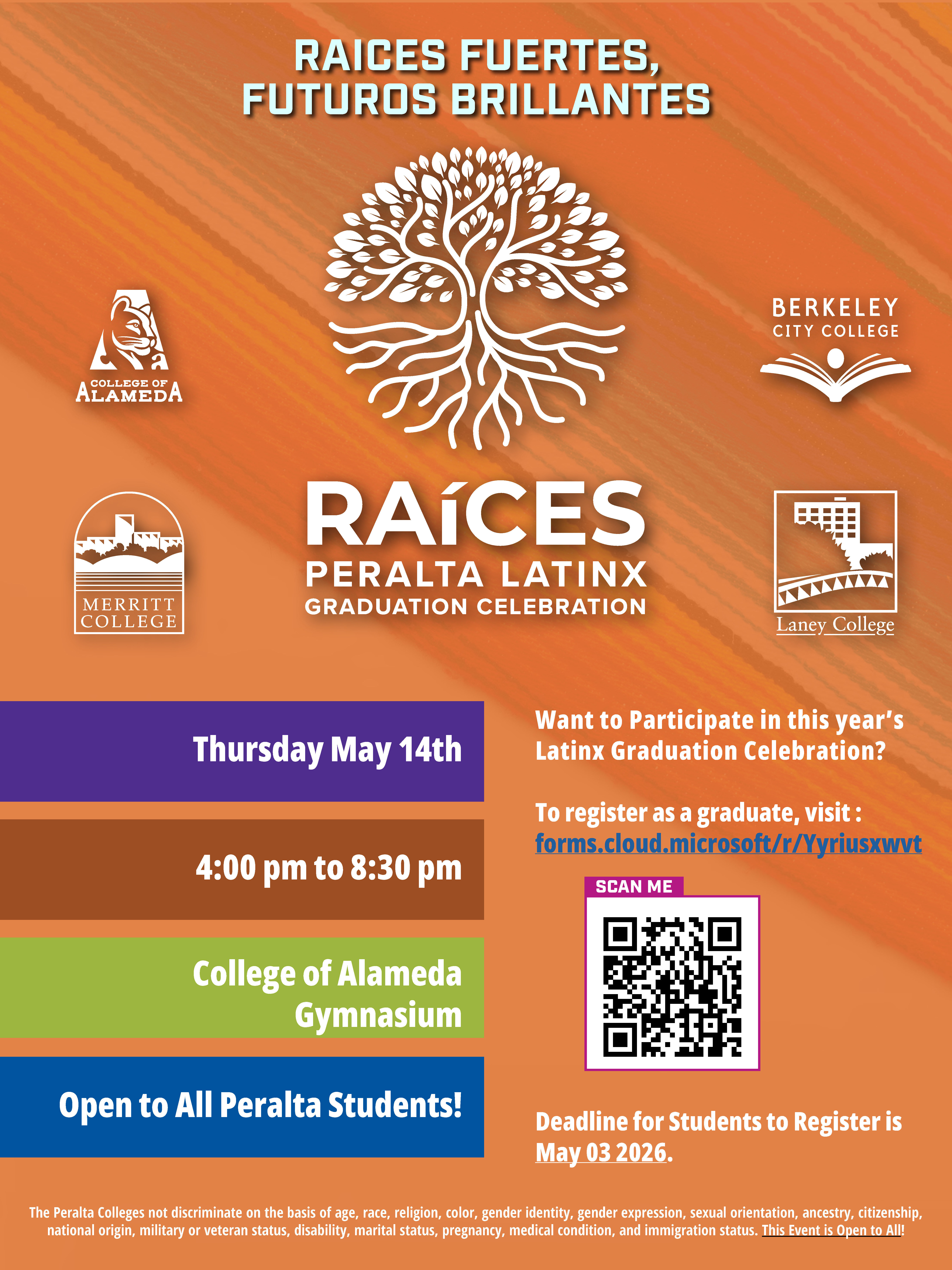 2026 Raices Graduation Flyer