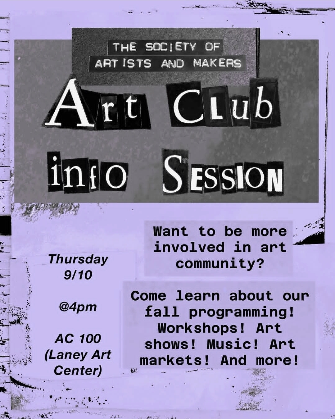 Art Club Info Session