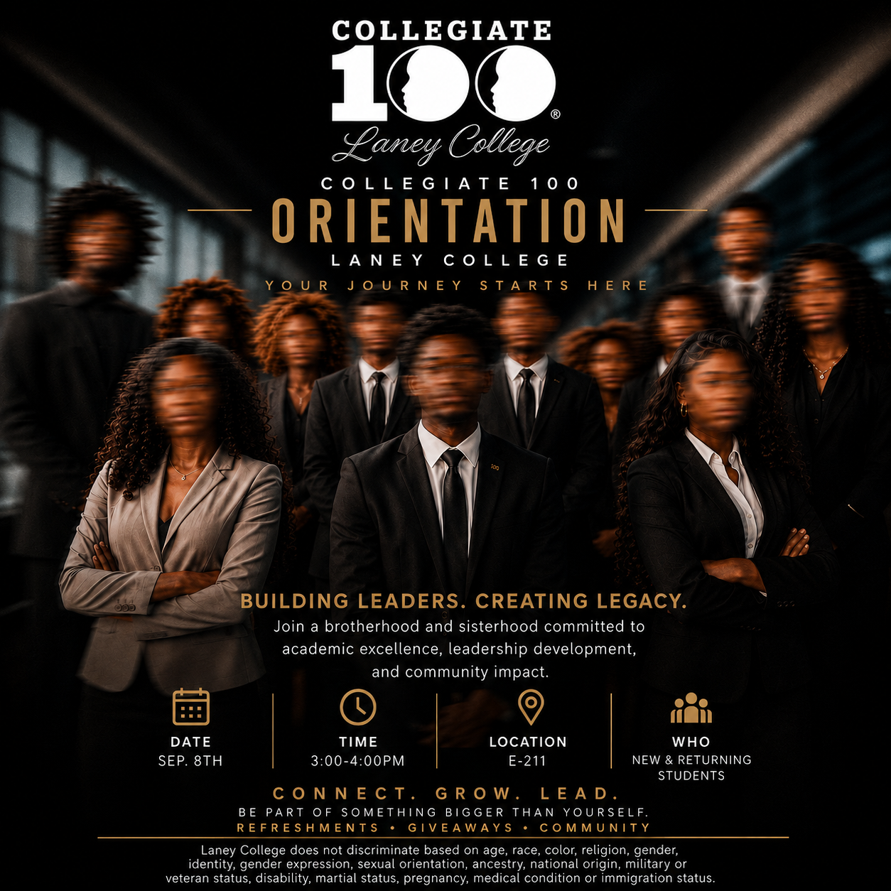 Official Collegiate100 Laney College Flyer