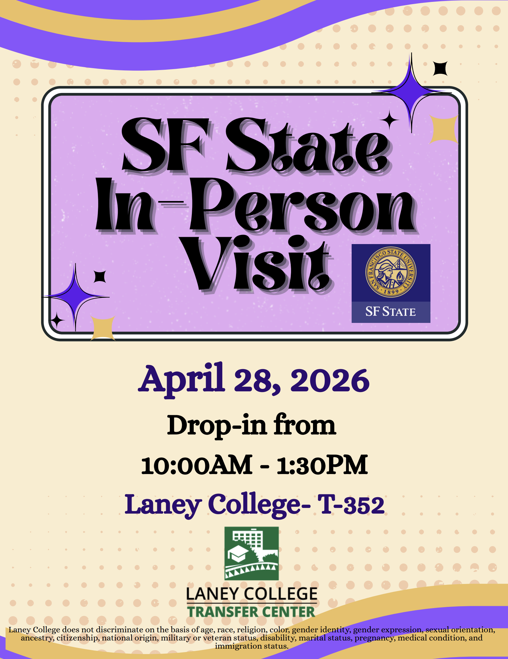 SF STate In Person Visit