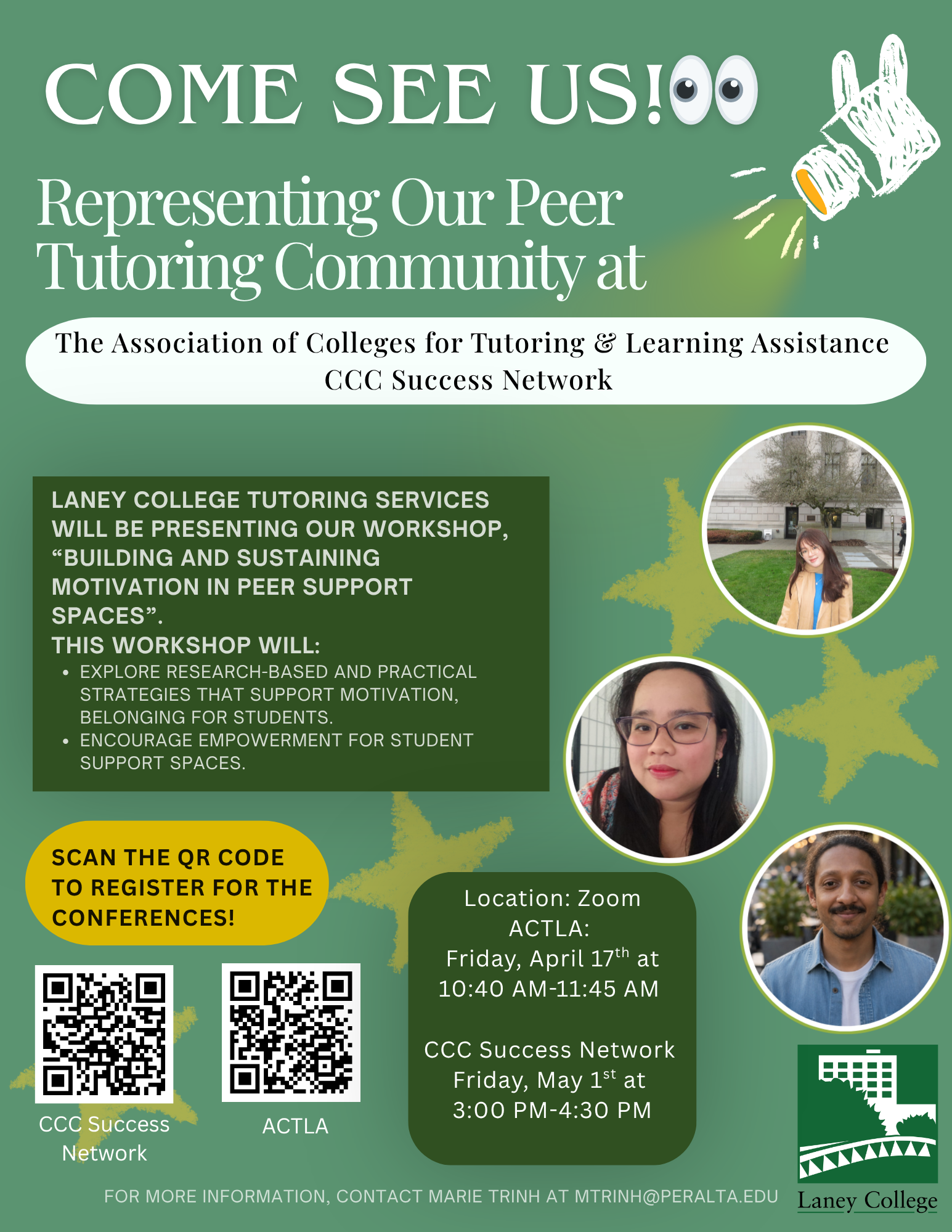 Spring 2026 promo flyer for tutoring conferences