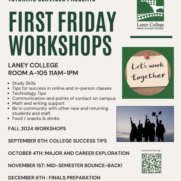 Tutoring Services: First Friday Workshops